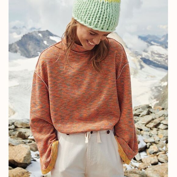 We The Free Sunny Days Turtleneck Top Feminine Contemporary Boho Casual - Picture 3 of 14